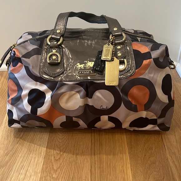 COACH Optic Signature Satchel Handbag - Picture 7 of 7